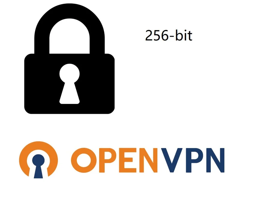 Значок замка и логотип OpenVPN