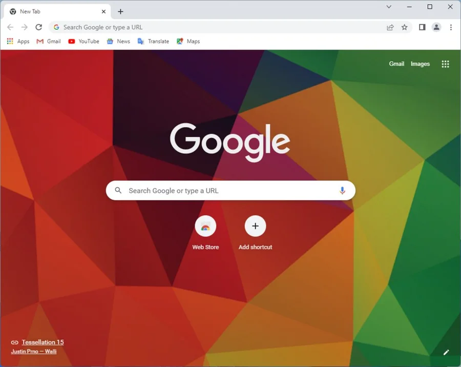 Стартовая страница Google Chrome