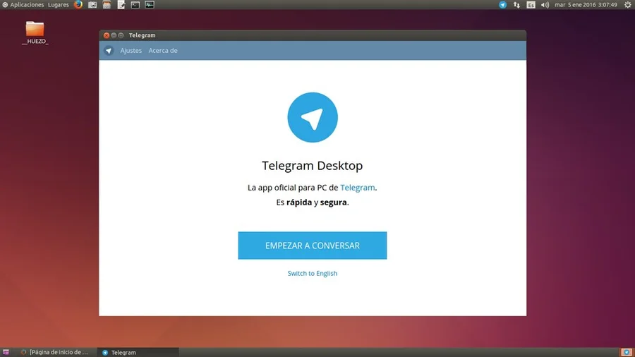 Окно Telegram Desktop на компьютере