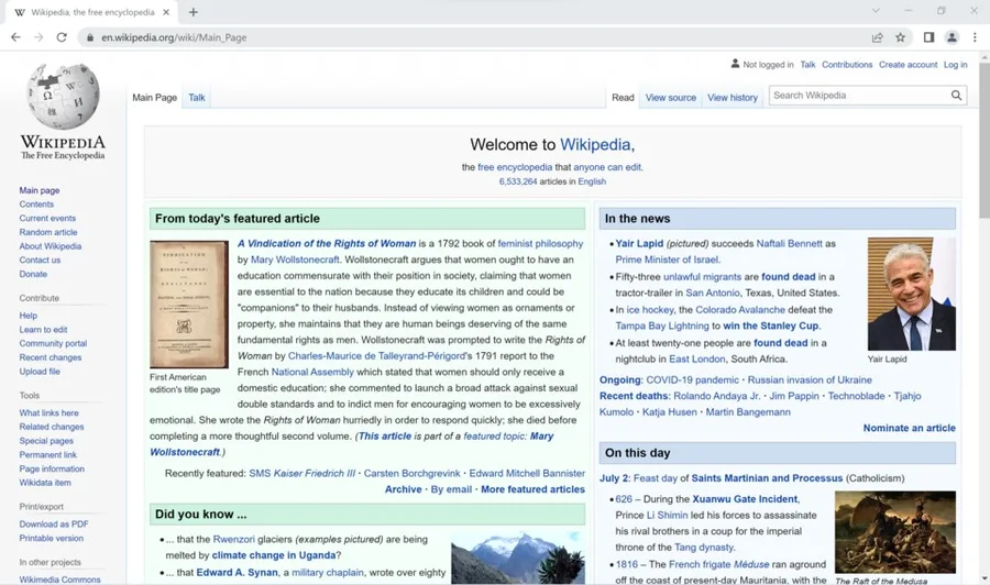 Окно Google Chrome в Windows 11