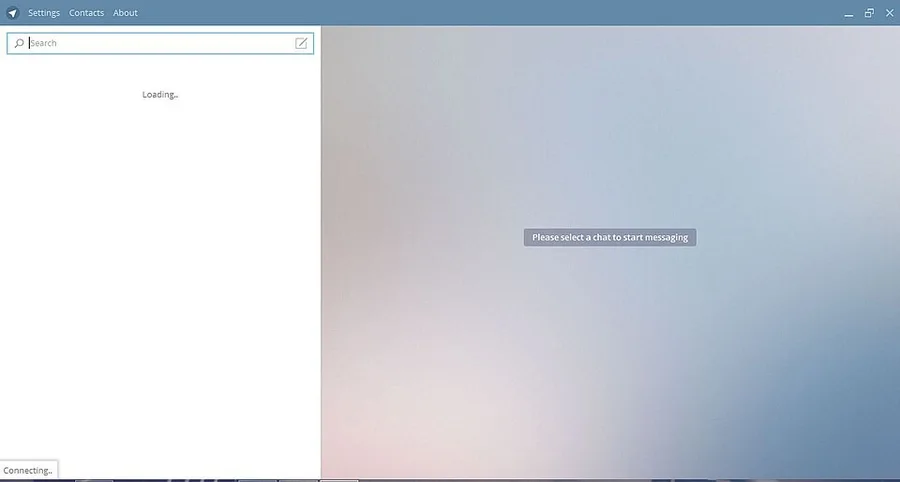 Окно Telegram для Windows на экране компьютера