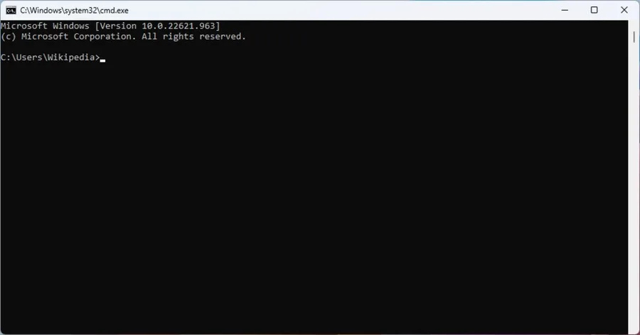 Командная строка Windows 11